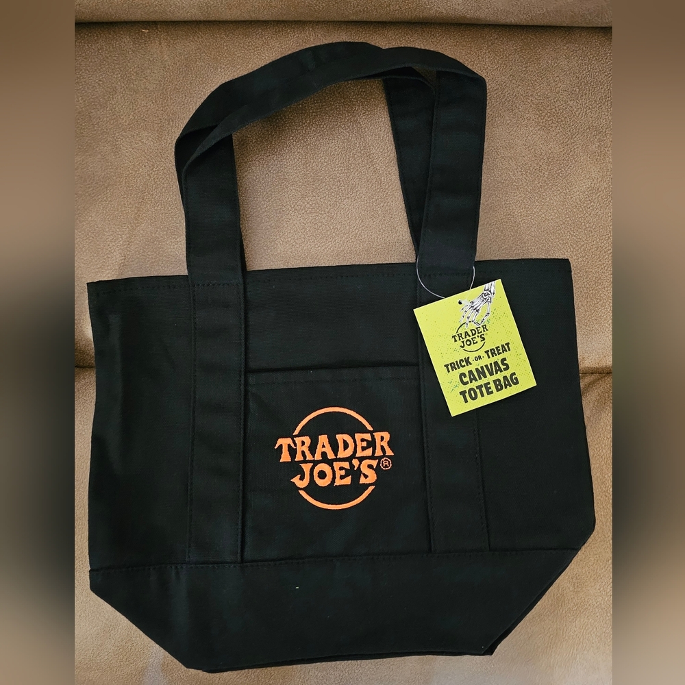 Canvas Tote Bag Set - Black, Orange, Purple, Green - Picture 2 of 5